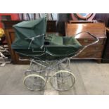 A vintage Silver Cross coach-built pram