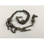 A Victorian watch chain