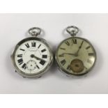 Two Victorian silver pocket watches comprising an example by G W Appleyard, watch & chronometer