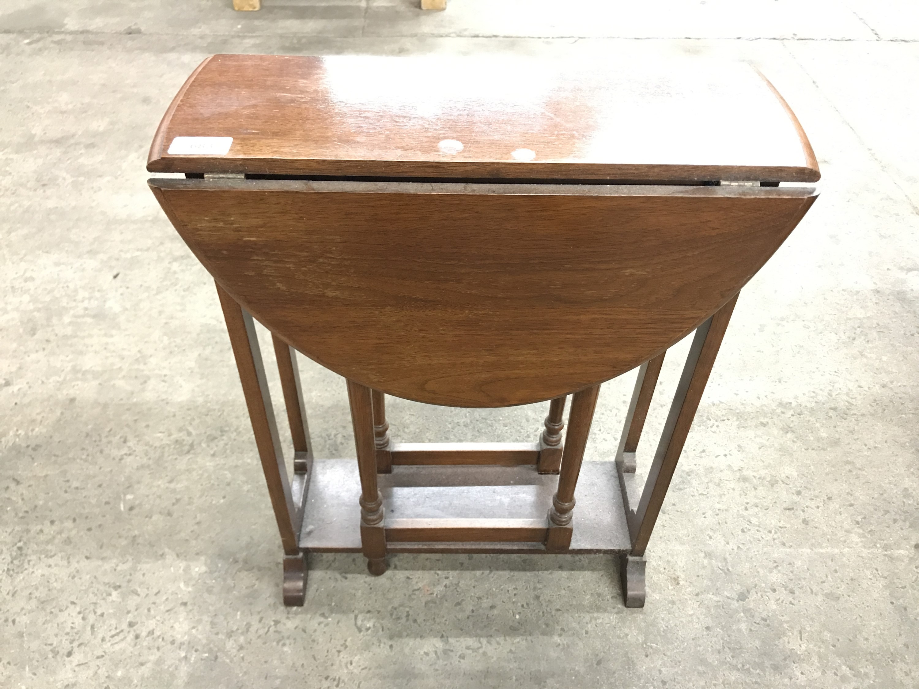 A diminutive Victorian mahogany Sutherland table