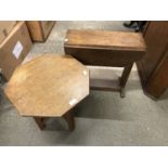 Two small oak occasional tables, 1920s - 1930s