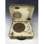 A vintage Philips Disc-Jockey Major portable record player