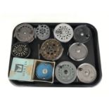 Ten various fly fishing reels including a boxed Martin-7-reel, a Martin Classic, an Intrepid, a