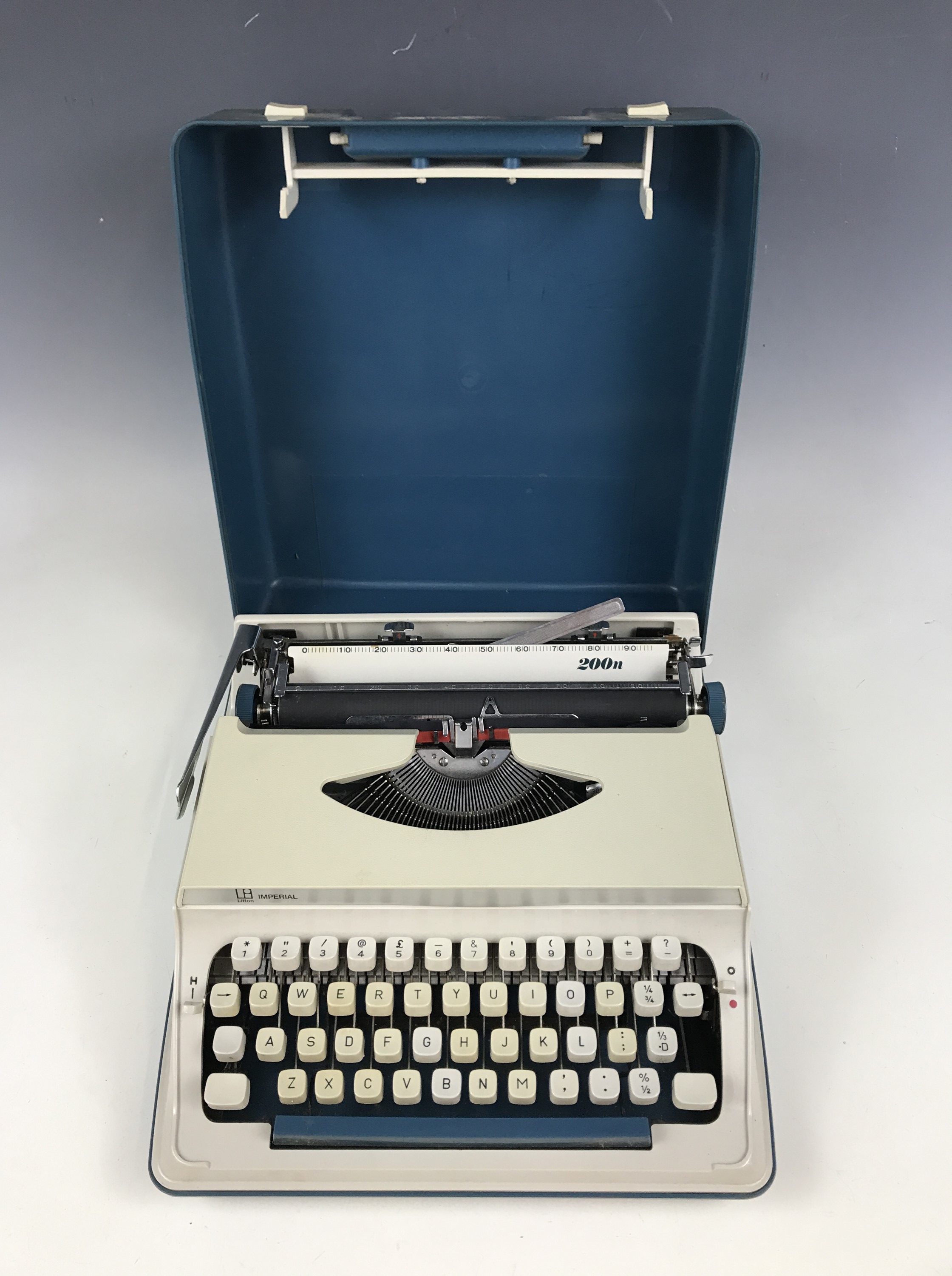 An Imperial 200 N portable typewriter