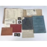A small group of British Army railway ephemera including a 1938 Military Railways Rule Book and