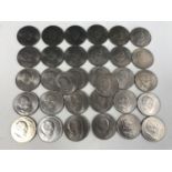 A large quantity of Churchill commemorative crown coins