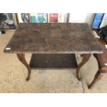 An early 20th Century Japonisme carved occasional table