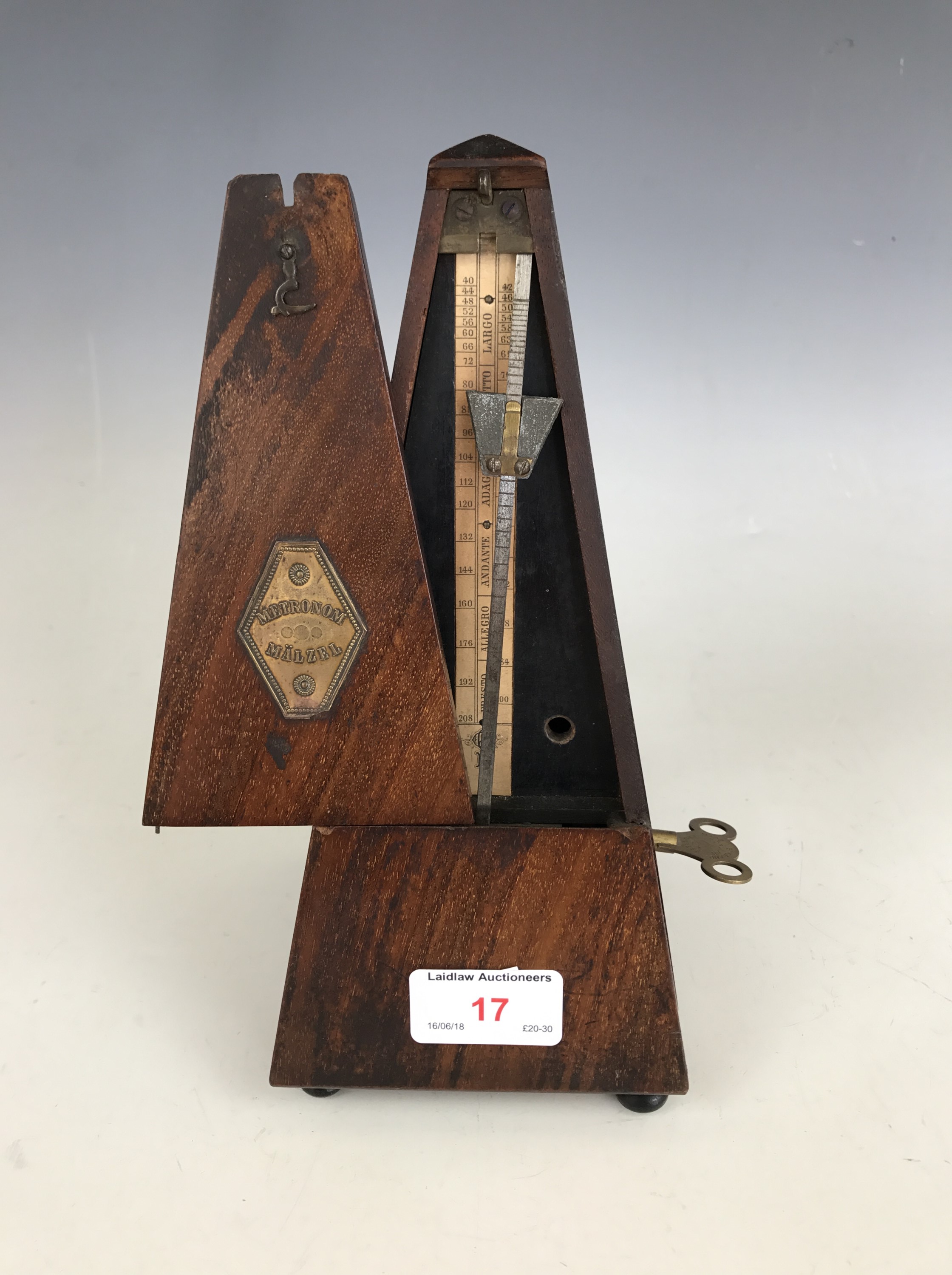 A vintage Maelzel metronome