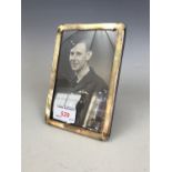 A silver photograph frame