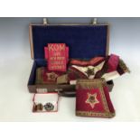 Cased Masonic regalia