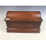 A Victorian mahogany domed box