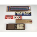 Sundry cribbage boards