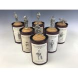 Six boxed limited edition Shetland Museum pewter military figures entitled Volunteering in