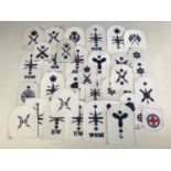 A large quantity of Royal Navy cloth badges