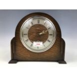 An Enfield oak mantel clock