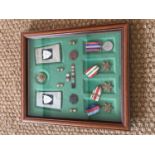 A Second World War campaign medal group, that of 1902474 W Bulman, Royal Engineers, framed