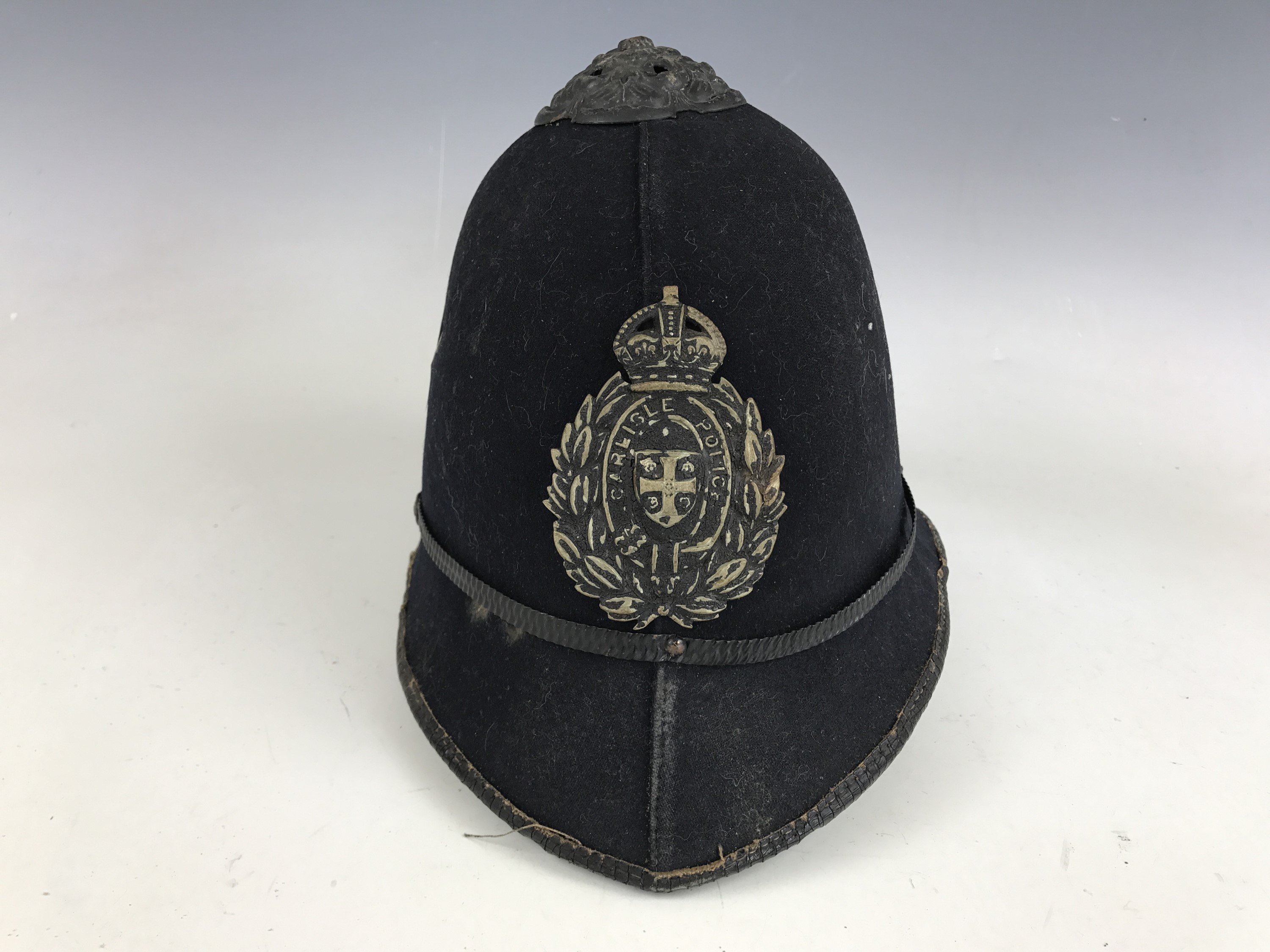 An early 20th Century Carlisle Police helmet