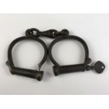 A set of early 20th Century hand cuffs