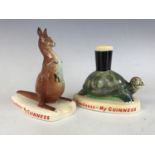 Two Carlton Ware Guinness figurines, comprising Kangaroo and Tortoise (2)