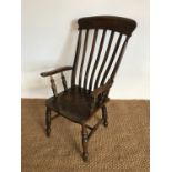 A Victorian Windsor armchair