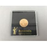 A 1987 gold 1/4 Britannia coin