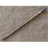 A late 19th Century Anglo-Indian Malacca cane with white metal pommel