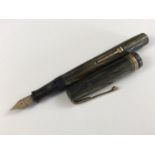 A cased vintage Waterman's lacquer fountain pen, circa 1930s-1940s
