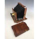 A Victorian half-plate field camera by John Piggott, 117 & 118 Cheapside & Milk Street, London,