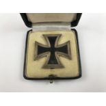A cased German Third Reich 1939 Iron Cross first class