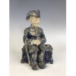 A Burgess & Leigh prototype figurine modelled as The Chelsea Pensioner, bearing E T Bailey's name