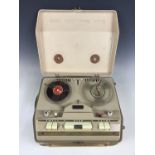 A vintage Cossor reel-to-reel tape recorder