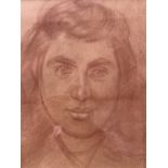 Alan George Tennant Moon (1915-2008) Portrait of a Student / Sylvia, study of a Penarth girl in