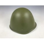 A Cold War Soviet Bloc army helmet