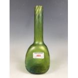 A Belle Epoch Loetz style glass lustre bottle vase