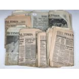 A quantity of Falklands conflict newspapers