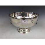 A large electroplate punch bowl, 22 cm diameter