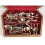 A canteen of electroplate King's pattern cutlery