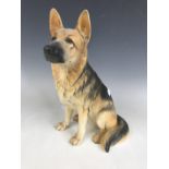 A large Beswick German Shepherd figurine, model 2410