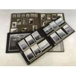 Three period family photograph albums and contents, circa 1920s-1950s