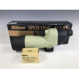 A boxed Nikon RAII spotting scope