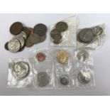 A small quantity of GB and world coins