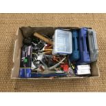 A quantity of tools including a Sealey digital Vernier calliper, screwdrivers and pliers etc