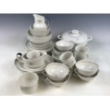 A quantity of Royal Doulton Morning Star dinner ware, including soup bowls, a serving tureen and