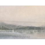 C*** Whittle (20th Century) Morning - Etterwater, soft and sensitive Lakeland view, watercolour,