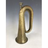 A Mayers & Harrison Ltd post-War British military issue brass bugle, dated 1965