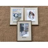 After Lawson Wood (1878-1957) Three humorous offset lithographs, uniformly framed and mounted