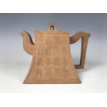 A Chinese Yixing teapot