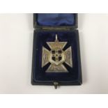 A Victorian Girls' Friendly Society Diocese of St Davids medal in fitted presentation case