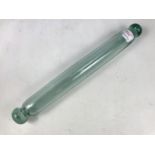 A Victorian glass rolling pin