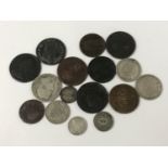 A small quantity of 18th Century and later GB and world coins